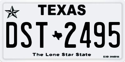 TX license plate DST2495