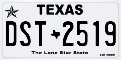 TX license plate DST2519