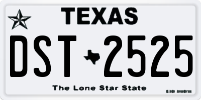TX license plate DST2525