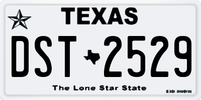 TX license plate DST2529