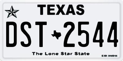TX license plate DST2544