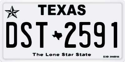 TX license plate DST2591
