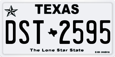 TX license plate DST2595