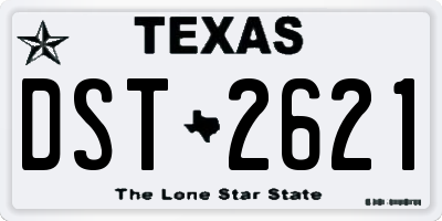 TX license plate DST2621