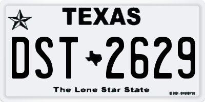 TX license plate DST2629
