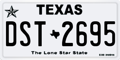 TX license plate DST2695