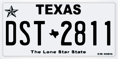 TX license plate DST2811