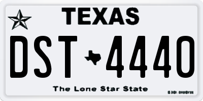 TX license plate DST4440