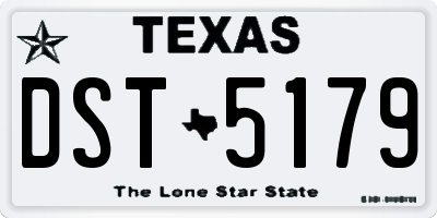 TX license plate DST5179