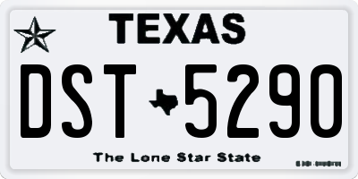 TX license plate DST5290