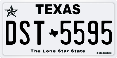 TX license plate DST5595