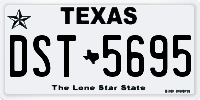 TX license plate DST5695