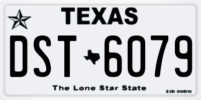 TX license plate DST6079