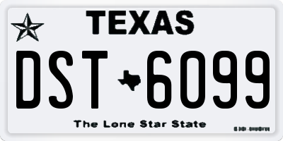 TX license plate DST6099