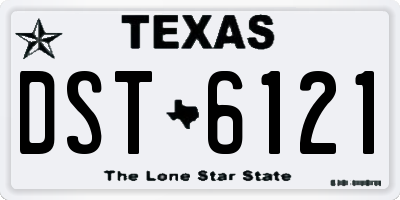 TX license plate DST6121
