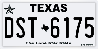 TX license plate DST6175