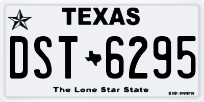 TX license plate DST6295
