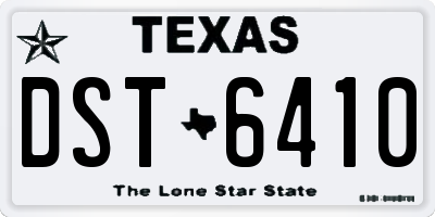 TX license plate DST6410