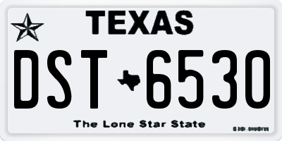 TX license plate DST6530
