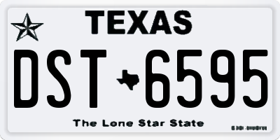 TX license plate DST6595