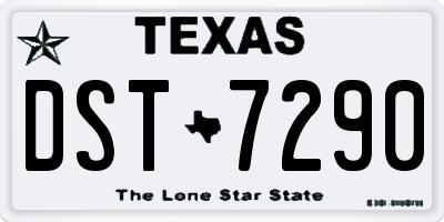 TX license plate DST7290