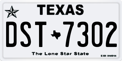 TX license plate DST7302