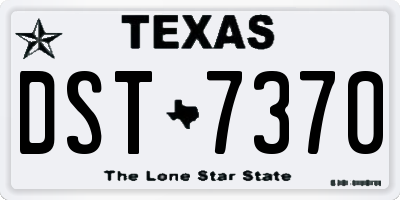 TX license plate DST7370