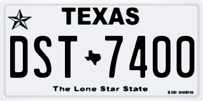 TX license plate DST7400