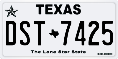 TX license plate DST7425