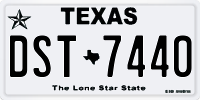 TX license plate DST7440