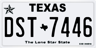 TX license plate DST7446