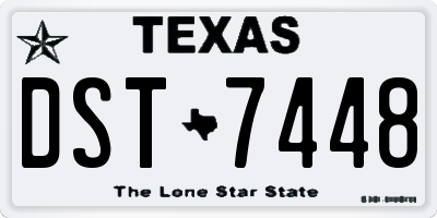 TX license plate DST7448