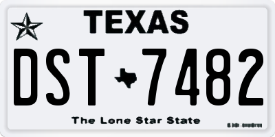 TX license plate DST7482