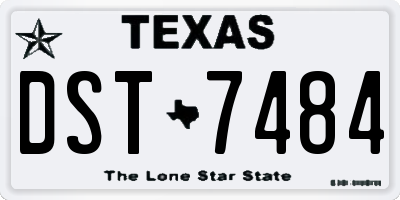 TX license plate DST7484