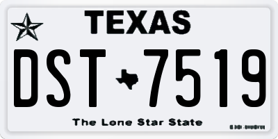 TX license plate DST7519