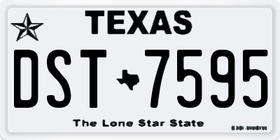 TX license plate DST7595