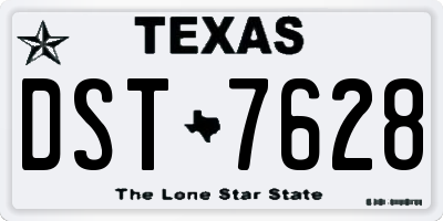 TX license plate DST7628