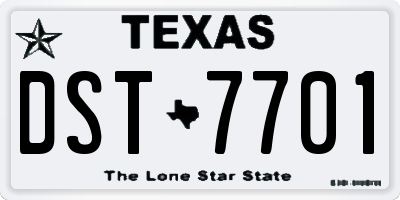 TX license plate DST7701