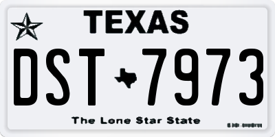 TX license plate DST7973