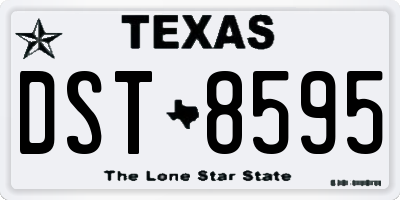 TX license plate DST8595