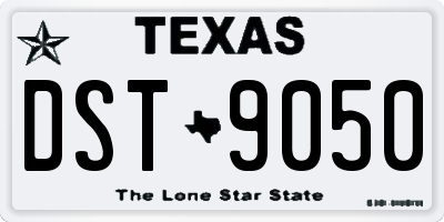 TX license plate DST9050
