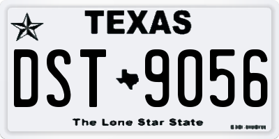 TX license plate DST9056