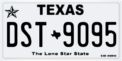 TX license plate DST9095