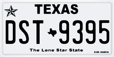 TX license plate DST9395
