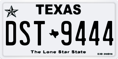 TX license plate DST9444