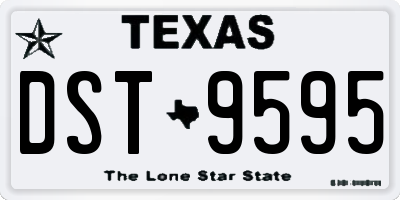 TX license plate DST9595