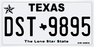 TX license plate DST9895