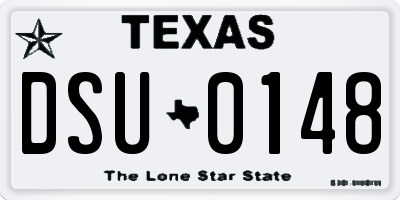 TX license plate DSU0148