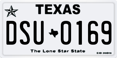 TX license plate DSU0169