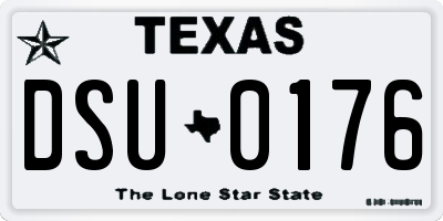 TX license plate DSU0176